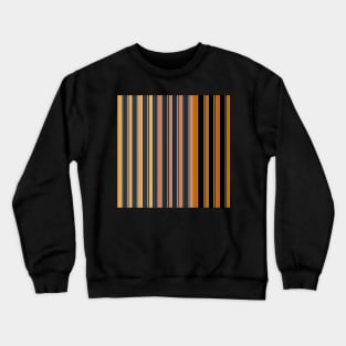 Orange and black stripe pattern Crewneck Sweatshirt